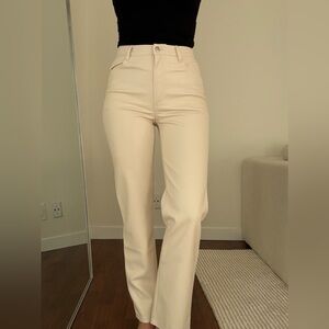Wilfred Off-White faux Leather Pants